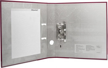 Папка-регистратор Silwerhof A4 50мм ПВХ/бумага бордовый мет.окант. сборная (упак.:2шт)