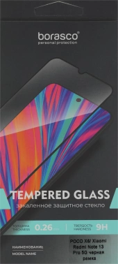 Защитное стекло для экрана BoraSCO прозрачный для Xiaomi Poco X6 2.5D антиблик. 1шт. (72970)