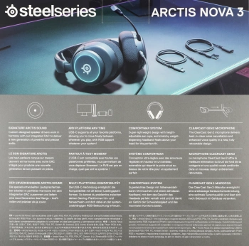 Наушники с микрофоном Steelseries Arctis Nova 3