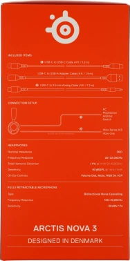 Наушники с микрофоном Steelseries Arctis Nova 3