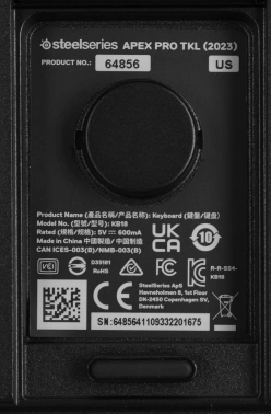 Клавиатура Steelseries Apex Pro TKL (2023)