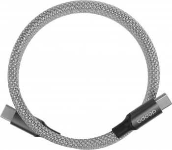 Кабель Deppa 72549 USB Type-C (m)-USB Type-C (m) 1.5м серый коробка