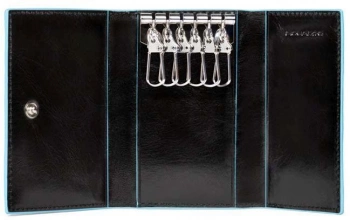 Ключница Piquadro Blue Square PC1396B2/N черный натур.кожа