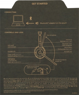 Наушники с микрофоном Jabra Evolve2 55, Link380c MS Stereo