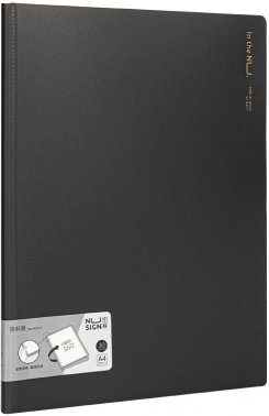Папка с 30 прозр.вклад. Deli Nusign NS517BLACK A4 полипропилен черный