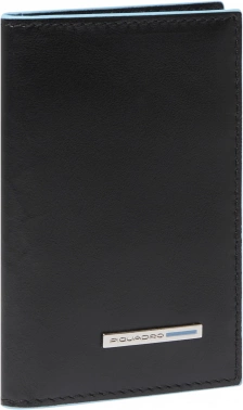 Чехол для кредитных карт Piquadro Blue Square PP6558B2R/N черный натур.кожа