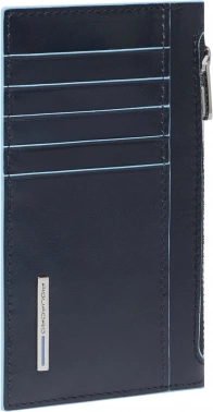 Чехол для кредитных карт Piquadro Blue Square PP6561B2R/BLU2 темно-синий натур.кожа
