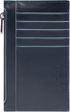 Чехол для кредитных карт Piquadro Blue Square PP6561B2R/BLU2 темно-синий натур.кожа