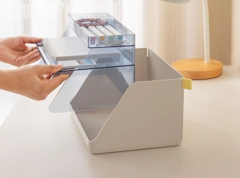 Лоток горизонтальный Deli XDM34pink