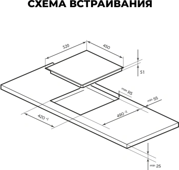 Варочная поверхность Lex EVH 430A BL