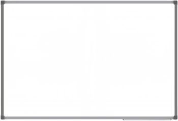 Доска магнитно-маркерная Silwerhof лак белый 100x150см алюминиевая рама лоток для аксессуаров