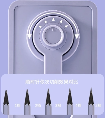 Точилка для карандашей механическая Deli  NS077-S-violet