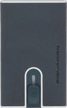 Чехол для кредитных карт Piquadro Black Square PP4825B3R/BLU4 темно-синий натур.кожа