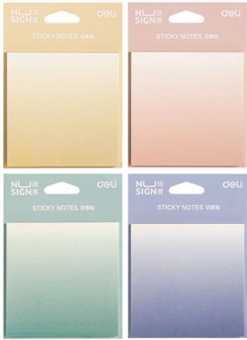 Блок самоклеящийся бумажный Deli Nusign
