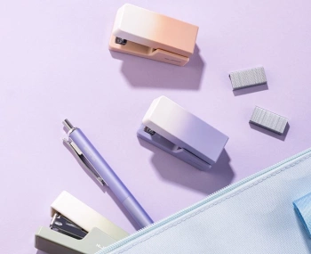 Степлер мини Deli NS083Apink