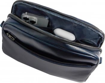 Сумка мужская Piquadro Blue Square CA6588B2/BLU2 темно-синяя натур.кожа
