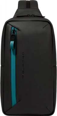 Рюкзак слинг Piquadro Corner 2.0 CA6466C2OW/N черный полиэстер
