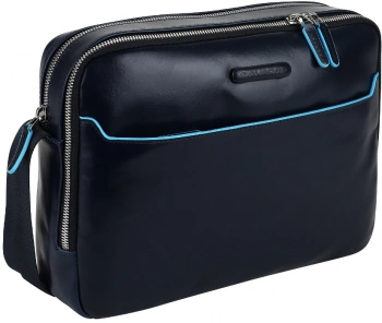 Сумка-мессенджер Piquadro Blue Square CA5086B2/BLU2 темно-синяя натур.кожа