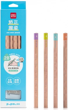 Карандаш ч/г Deli  HC123-2B