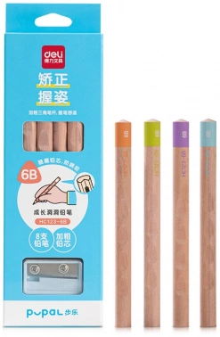 Карандаш ч/г Deli  HC123-6B