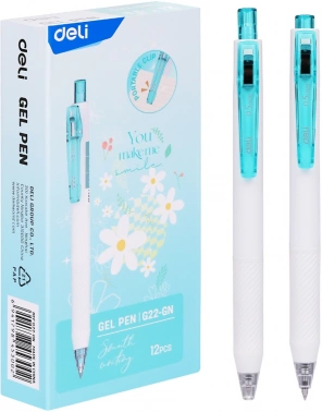 Ручка гелев. Deli EG22-GN