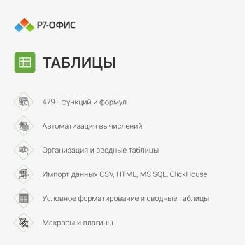 Ключ активации Р7-Офис для дома 1 пользователь 1 год (R7DT.RTL.01.1Y.HE)