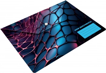 Конверт на кнопке Silwerhof Web A4 пластик 0.25мм