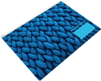 Папка на молнии ZIP Silwerhof Fabric A5+ ПВХ 0.25мм