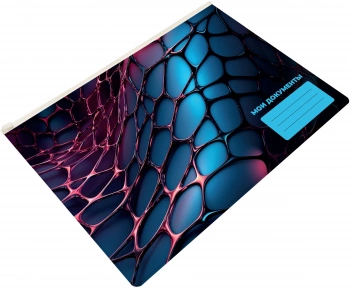 Папка на молнии ZIP Silwerhof Web A4+ ПВХ 0.25мм