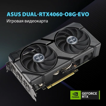 Видеокарта Asus PCI-E 4.0  DUAL-RTX4060-O8G-EVO