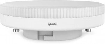 Лампа светодиодная Gauss 8Вт цок.:GX53 таблетка 220B св.свеч.бел.теп. Tablet (упак.:10шт) (108008108)