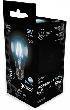 Лампа филам. Gauss Filament  A60