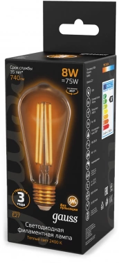 Лампа филам. Gauss Filament  ST64