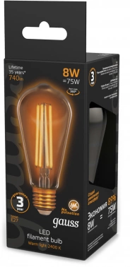 Лампа филам. Gauss Filament  ST64