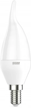 Лампа светодиодная Gauss 9.5Вт цок.:E14 свеча 220B св.свеч.бел.теп. (упак.:10шт) (104101110)