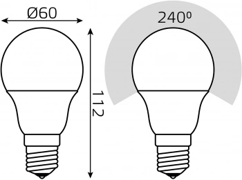 Лампа светодиодная Gauss  102502210-M