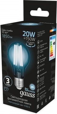 Лампа светодиодная Gauss Filament  102902220