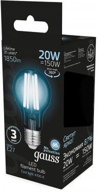 Лампа светодиодная Gauss Filament  102902220