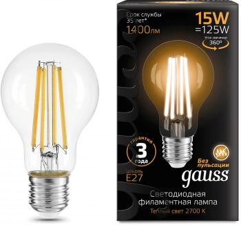 Лампа светодиодная Gauss Filament  102902115