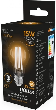 Лампа светодиодная Gauss Filament  102902115