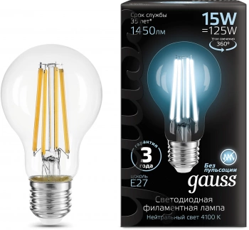Лампа светодиодная Gauss Filament  102902215