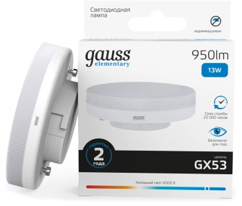 Лампа светодиодная Gauss Elementary  83833