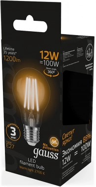 Лампа светодиодная Gauss Filament  102902112