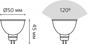 Лампа светодиодная Gauss  101505307