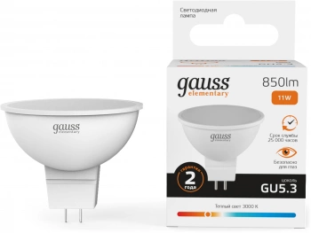 Лампа светодиодная Gauss Elementary  13511
