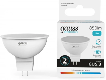 Лампа светодиодная Gauss Elementary  13521