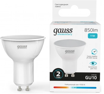 Лампа светодиодная Gauss Elementary  13621