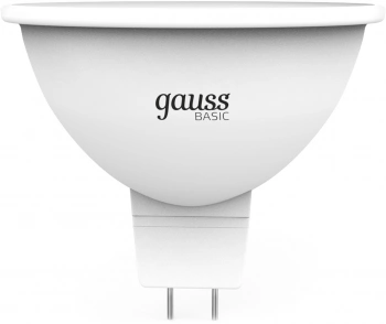 Лампа светодиодная Gauss Elementary 9Вт цок.:GU5.3 софит 12B св.свеч.бел.нейт. (упак.:10шт) (11529)