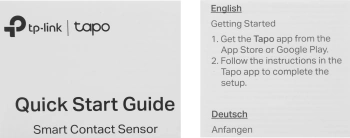 Датчик откр.двери/окна TP-Link Tapo T110