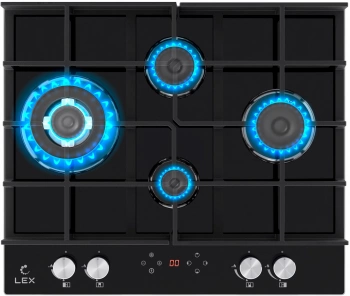 Газовая варочная поверхность Lex GVG 644 T BL